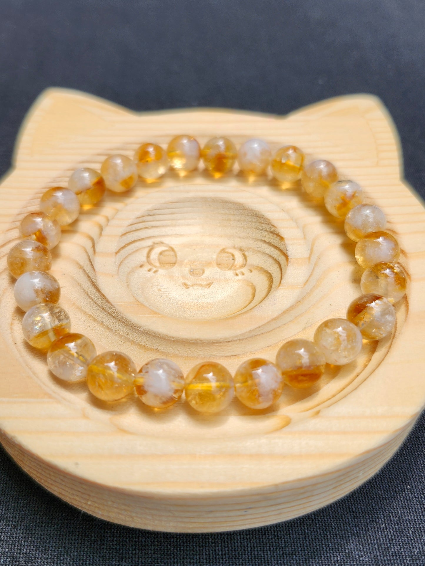 Citrine Quartz Beaded Bracelet