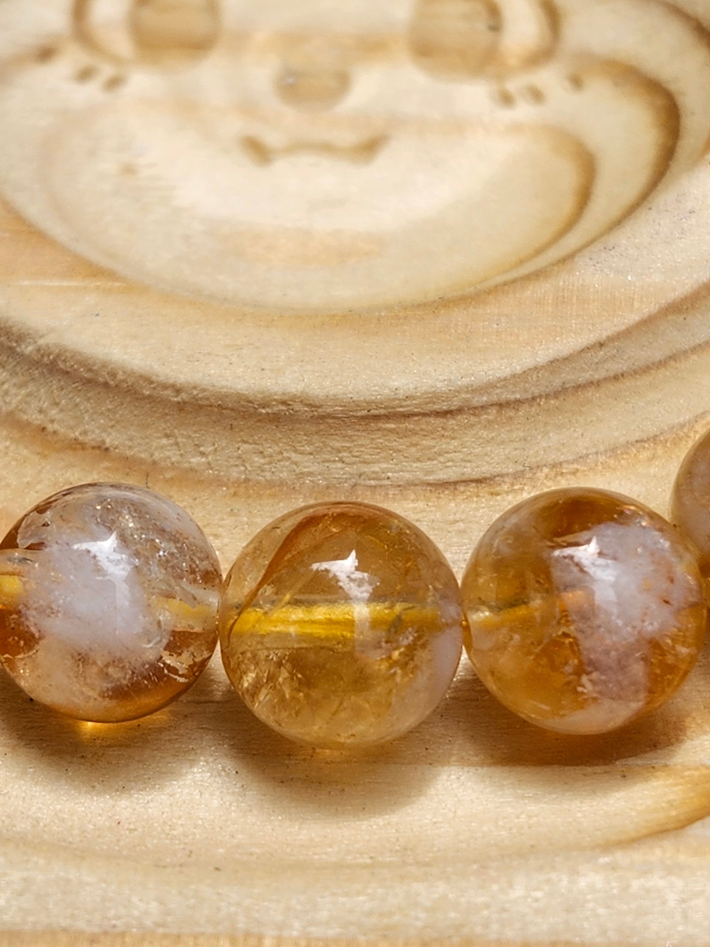 Citrine Quartz Beaded Bracelet