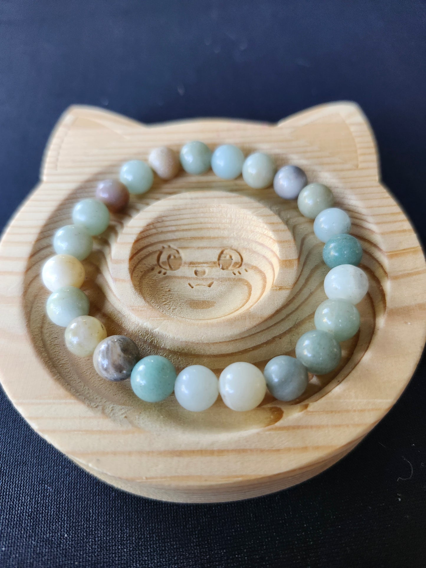 Flower Amazonite Beaded Bracelet