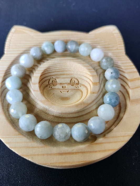 Aquamarine Beaded Bracelet