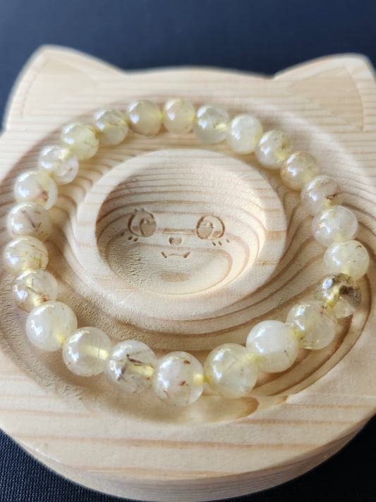 Golden Healer/ Golden Rutile Beaded Bracelet