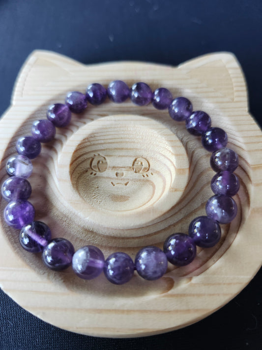 Amethyst Beaded Bracelet